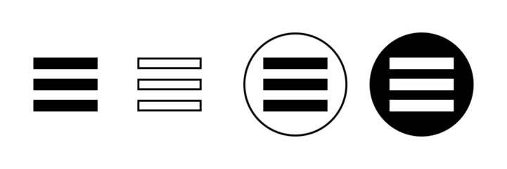 Menu Icons set. web menu sign and symbol. hamburger menu symbol