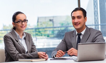 Businesspeople having discussion in the office