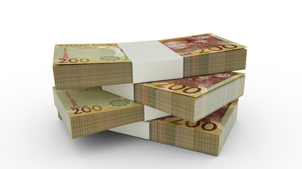 3D Stack of Lesothan Loti notes