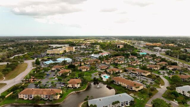 Aerial video HCA Florida St Lucie Hospital