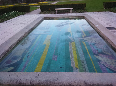 swimming pool in the park