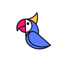 funny parrot cartoon