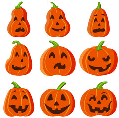 halloween pumpkin set