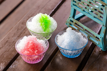 かき氷　Shaved ice that Asian foods