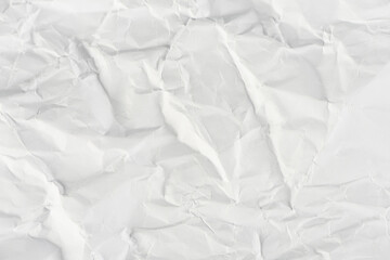 white crumpled paper texture background