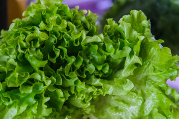 .Close-up of a raw salad