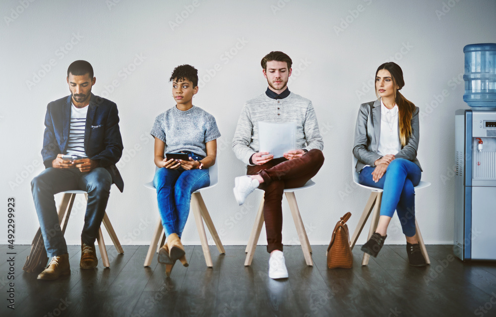 Poster they have the tools to prepare them for success. shot of a group of young businesspeople waiting in 
