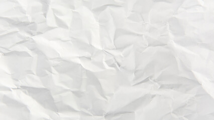 white crumpled paper texture background - obrazy, fototapety, plakaty