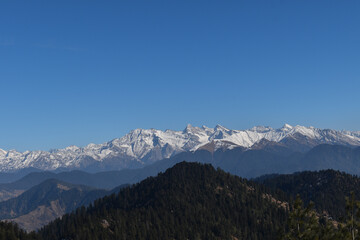 Fototapeta na wymiar Himalaya view from lower foothills