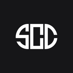 SCC letter logo design on black background. SCC creative initials letter logo concept. SCC letter design.