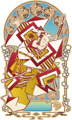 浮世絵　武士　その12　和風ゴシックバージョン