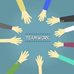 Teamwork strategy for success.