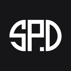 SPO letter logo design on black background. SPO creative initials letter logo concept. SPO letter design. 
