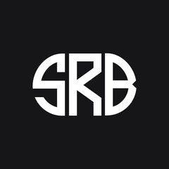 SRB letter logo design on black background. SRB creative initials letter logo concept. SRB letter design. 