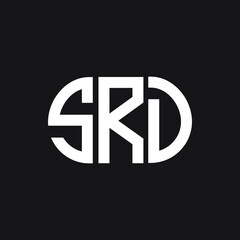 SRD letter logo design on black background. SRD creative initials letter logo concept. SRD letter design. 