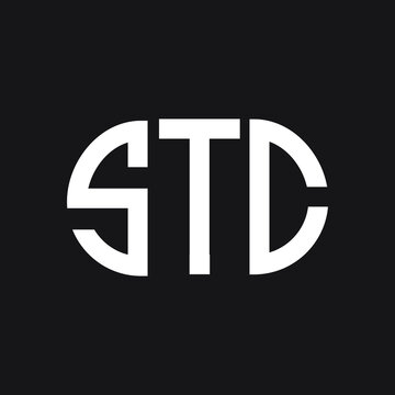 STC letter logo design on black background. STC creative initials letter logo concept. STC letter design.
