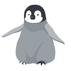 エンペラーペンギン　コウテイペンギン　ヒナ　よちよち歩き