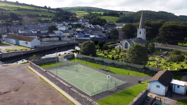 Glenarm plaground and play area Co Antrim Northern Ireland  UK