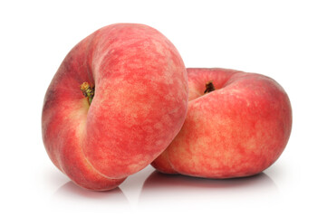 peach isolated on white background