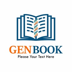 gen book logo template illustration