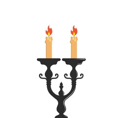 candle icon vector illustration design template