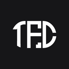 TFC letter logo design on black background. TFC creative initials letter logo concept. TFC letter design.

