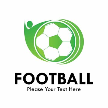 Football design logo template illustration