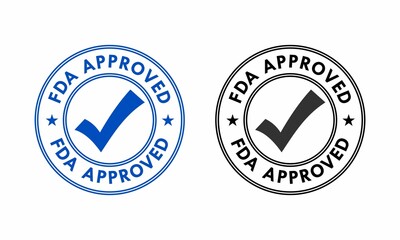 FDA approved logo template illustration