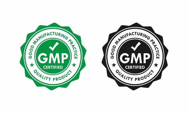 GMP- Good Manufacturing Practice Design Logo Template Illustration