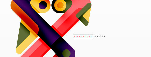 Colorful dynamic stripe composition. Lines geometric creative abstract background for wallpaper, banner or landing