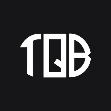 TQB letter logo design on black background. TQB creative initials letter logo concept. TQB letter design.
