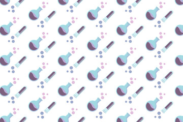 pattern with laboratory chemical material