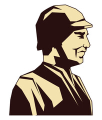 soldier with helmet