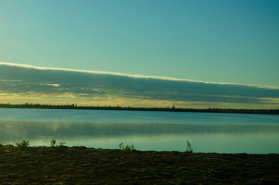 Morning lake in Manitoba, Canada