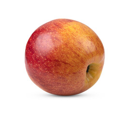 Red apple isolated on white background.