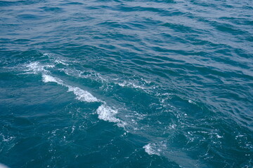 sea waves in blue water