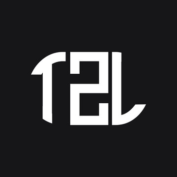 TZL letter logo design on black background. TZL creative initials letter logo concept. TZL letter design.
