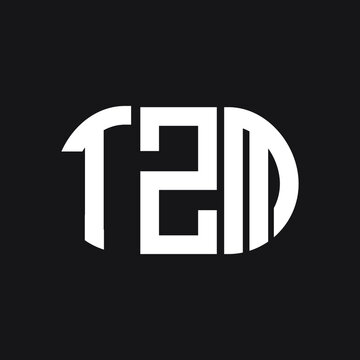 TZM letter logo design on black background. TZM creative initials letter logo concept. TZM letter design.