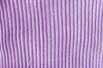 Texture of knitted wool scarf close-up, horizontal format