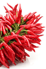 Red Hot Chili on white background