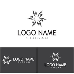 Fototapeta na wymiar Branding Identity Corporate Eye Care vector logo design
