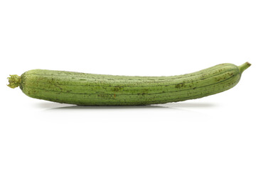 fresh loofah on the white background 