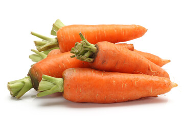 carrots on a white