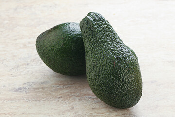 Fresh ripe green organic exotic avocado