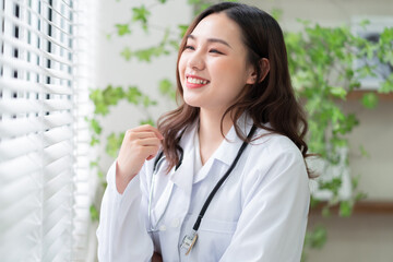 Portrait of young Asian doctor