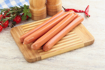 Boiled Pork sausages for brakfast