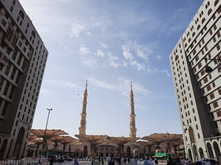 Fototapeta premium The Prophet's Mosque in Madinah, Saudi Arabia