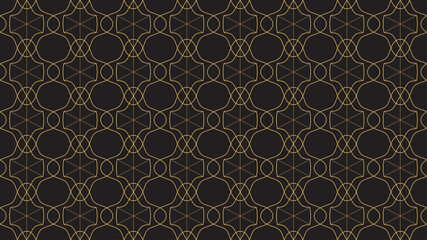 Retro seamless abstract geometric pattern vector.
