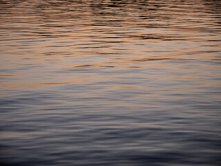 Water Waves Reflect The Colors of The Sky