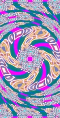 Fractodome Colorful Seamless Fractal Patterns
